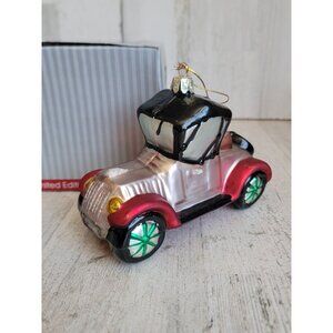 Millennium vintage 1910 European style blown glass car ornament Xmas